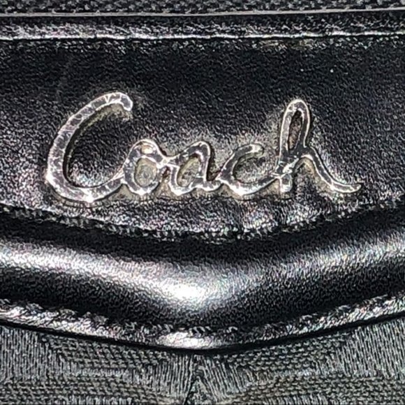 Coach Black Ashley Signature Accordion Zipper Wallet - Picture 8 of 9